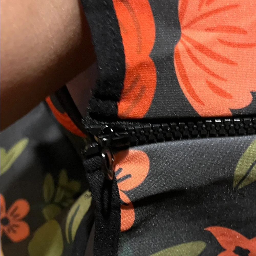 Floral Sloth Luggage Cover- Black